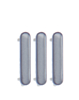 Hard Buttons (Power / Volume) for LG Stylo 7 (Silver) (3 Piece Set)