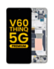 OLED Assembly with Frame for LG V60 ThinQ 5G UW (V605) (Not Compatible with Verizon UW Model) (SILVER) (Premium)
