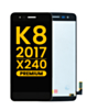 LCD Assembly without Frame for LG K8 (2017) / X240 (BLACK) (Premium)