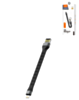 LDNIO LS50 USB A-L Non-MFI TPE Bracelet Charging Cable (BLACK) (0.5ft) (12W) (Only Ground Shipping)