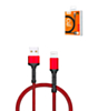 LDNIO LS63 USB A-L Non-MFI Fast Charging Data Cable (RED) (3ft) (12W) (Only Ground Shipping)