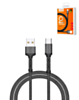 LDNIO LS64 USB A-C Braided Charging Data Cable (GRAY) (6ft) (12W) (Only Ground Shipping)