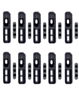 Loud Speaker & Microphone Mesh for iPhone X (Black) (10 Pack)