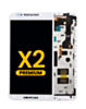 LCD Assembly with Frame for Motorola Moto X2 (XT1092) (WHITE) (Premium)