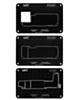 MaAnt 0.12mm Motherboard Middle Layer BGA Reballing Stencil Platform Set for iPhone 15 / 15 PL / 15P / 15 PM
