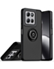 Hard PC Rear / Soft TPU Colorful Border Case with I-ring Holder - BLACK for Moto G Power 5G (2025 / 2026) / G Play 5G (2025) (Only Ground Shipping)