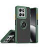Hard PC Rear / Soft TPU Colorful Border Case with I-ring Holder - DARK GREEN for Moto G Power 5G (2025 / 2026) / G Play 5G (2025) (Only Ground Shipping)