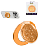 EVO CrystalRing Magnetic Glitter Phone Grip Stand Compatible with Wireless Charging (ORANGE) (Only Ground Shipping)