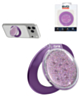 EVO CrystalRing Magnetic Glitter Phone Grip Stand Compatible with Wireless Charging (PURPLE) (Only Ground Shipping)