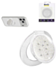 EVO CrystalRing Magnetic Glitter Phone Grip Stand Compatible with Wireless Charging (WHITE) (Only Ground Shipping)