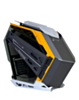 Warship Style Custom Gaming Tower PC Case with 7 RGB Cooling Fan (BLACK) (625*302*557MM) (Only Ground Shipping)