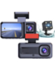 Night Vision Full HD Dash Cam with (1540 mAh) Battery (1280*720P / 30FPS) (Front / In-Cabin / Tail Camera) (Only Ground Shipping)