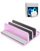 Aluminum Vertical Laptop Stand for Laptops / Tablets / Smartphones (PINK) (Only Ground Shipping)