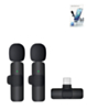 Lavelier Microphone with Built-In Battery Receiver for Vlogging (USB-C)