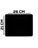 Black Locked-Edge Mouse Pad (26x21cm) (2mm Thickness) (Only Ground Shipping)
