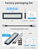 ShuoLe M-Key M.2 NVMe Smart Screen SSD Enclosure (Heat / Capasity / Run Time / Operating Temperature) (USB 3.2 Gen 2 10Gbps) (Only Ground Shipping)