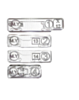 M.Y Front Camera Diamond Cover For iPhone X to 17 Series (4 Pcs / Set)