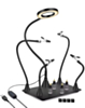 Magnetic Helping Hands Soldering Station 3X Magnifying Lamp Large Base (Only Ground Shipping)