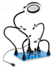 Magnetic Helping Hands Soldering Station 5X Magnifying Lamp Large Base (Only Ground Shipping)