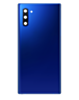 Buy the Back Glass with Camera Lens and Adhesive for Galaxy Note 10 in Aura Blue, no logo.