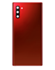 Order the Back Glass with Camera Lens and Adhesive for Galaxy Note 10 in Aura Red, no logo.