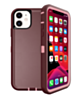 Heavy Duty Case for iPhone 12 / 12 Pro (MAROON & PINK) (Only Ground Shipping)
