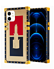 Shiny Lipstick Square Case - Style 2 for iPhone 12 / 12 Pro (Only Ground Shipping)