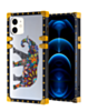 Square Case with Mirror Design - Style 2 for iPhone 12 / 12 Pro (Only Ground Shipping)
