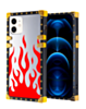 Square Case with Mirror Design - Style 4 for iPhone 12 / 12 Pro (Only Ground Shipping)