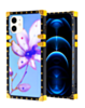 Square Case with BLUE Light Design - 2 for iPhone 12 / 12 Pro (Only Ground Shipping)