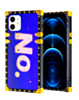 Square Case with BLUE Light Design - 9 for iPhone 12 / 12 Pro (Only Ground Shipping)