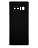 Shop the Back Glass with Camera Lens and Adhesive for Galaxy Note 8 in Midnight Black, no logo.
