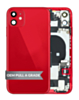 Back Housing Frame with Charging Port Flex & Small Parts for iPhone 11 (RED) (OEM Pull A Grade)