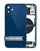 Back Housing Frame with Charging Port Flex & Small Parts for iPhone 12 (BLUE) (OEM Pull A Grade)