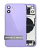 Back Housing Frame with Small Components Pre-Installed for iPhone 12 (PURPLE) (International) (OEM Pull A Grade)