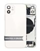 Back Housing Frame with Small Components Pre-Installed for iPhone 12 (WHITE) (International) (OEM Pull A Grade)