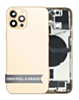 Back Housing Frame with Charging Port Flex & Small Parts for iPhone 12 Pro (GOLD) (OEM Pull A Grade)