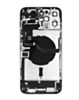 Back Housing Frame with Charging Port Flex & Small Parts for iPhone 12 Pro Max (SILVER) (OEM Pull B Grade)