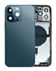 Back Housing Frame (PACIFIC BLUE) (OEM Pull A Grade) with Small Components Pre-Installed for iPhone 12 Pro Max
