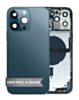 Back Housing Frame (PACIFIC BLUE) (OEM Pull A Grade) with Small Components Pre-Installed for iPhone 12 Pro Max