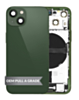 Back Housing Frame with Charging Port Flex & Small Parts for iPhone 13 Mini (GREEN) (US Version) (OEM Pull A Grade)