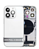 Back Housing Frame with Charging Port Flex & Small Parts for iPhone 14 Pro (SILVER) (US Version) (OEM Pull A Grade)