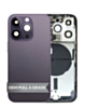 Back Housing Frame with Small Components Pre-Installed for iPhone 14 Pro (DEEP PURPLE) (US Version) (OEM Pull A Grade)