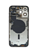 Back Housing Frame (SPACE BLACK) (US Version) (OEM Pull B Grade) with Small Components Pre-Installed for iPhone 14 Pro Max