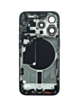 Back Housing Frame (BLACK TITANIUM) (US Version) (OEM Pull A Grade) with Small Components Pre-Installed for iPhone 15 Pro