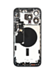 Back Housing Frame (BLACK TITANIUM) (US Version) (OEM Pull A Grade) with Small Components Pre-Installed for iPhone 15 Pro Max