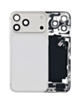 Back Housing Frame with Charging Port Flex & Small Parts for iPhone 17 Pro Max (SILVER) (US Version) (OEM Pull A Grade)