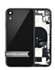 Back Housing Frame with Charging Port Flex & Small Parts for iPhone XR (BLACK) (OEM Pull A Grade)