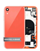 Back Housing Frame with Charging Port Flex & Small Parts for iPhone XR (CORAL) (OEM Pull A Grade)