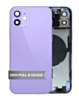 Back Housing Frame with Small Components Pre-Installed for iPhone 12 (PURPLE) (OEM Pull B Grade)